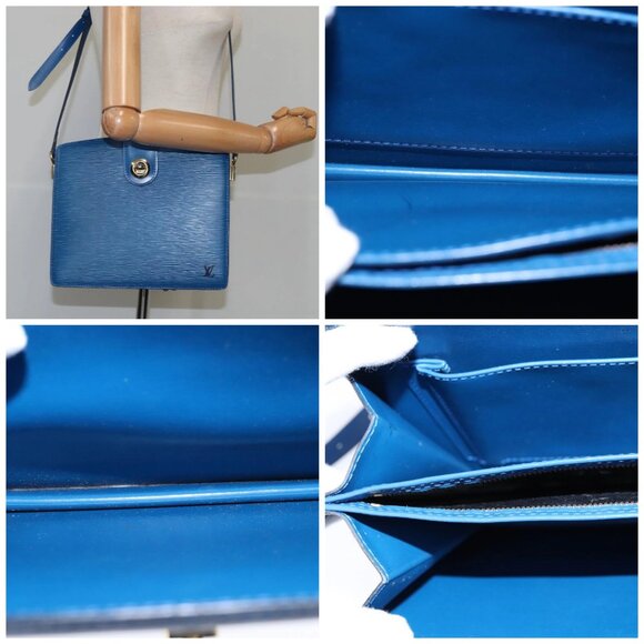 LOUIS VUITTON Epi Capuchin Shoulder Bag Blue - Picture 14 of 14